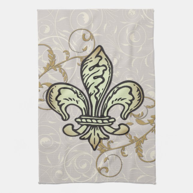 Fleur De lis towel (Vertical)