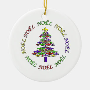 Fleur de Lis Tree Noel Christmas Ornament