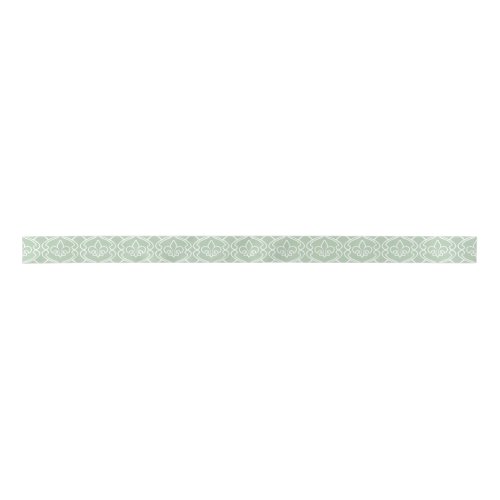 Fleur de lis Trellis Sage Satin Ribbon