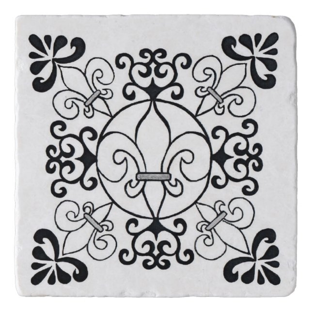 Fleur de Lis Trivet (Front)
