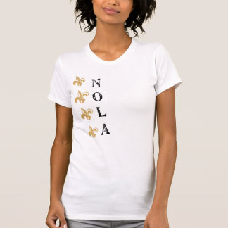 Fleur De Lis Vertical NOLA Vtg Tee