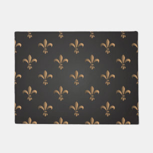 Fleur de lis, vintage,elegant,chic.classy,pattern, doormat