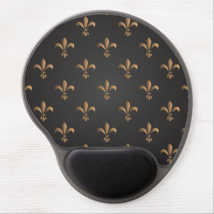 Fleur de lis, vintage,elegant,chic.classy,pattern, gel mouse pad