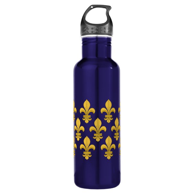 Fleur-de-lis Water Bottle (Front)