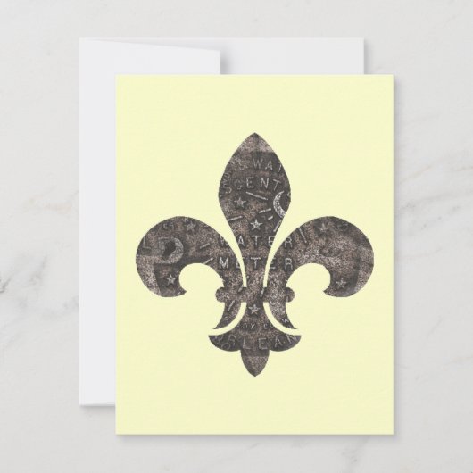 Fleur De Lis Water Meter Lid (Front)