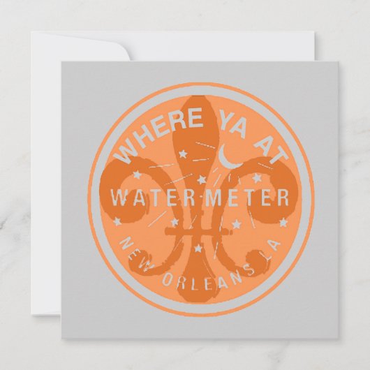 Fleur De Lis Water Meter Lid (Front)
