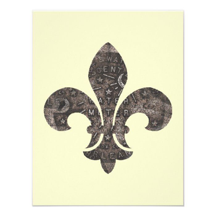 Fleur De Lis Water Meter Lid Invite