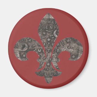 Fleur De Lis Water Meter Lid Magnet