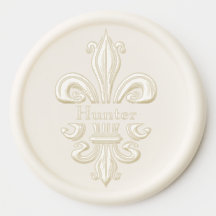 Fleur de Lis Wax Seals for Timeless Wedding