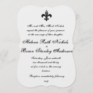 Fleur De Lis Wedding Invitations
