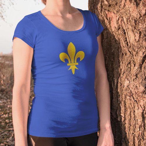 Fleur de Lis Womens T_Shirt