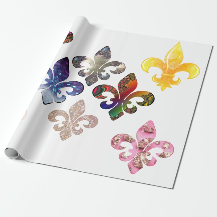 Fleur De Lis Wrapping Paper | Zazzle.com