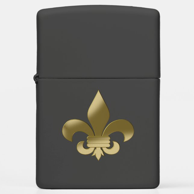 Fleur de Lis Zippo Lighter (Front)