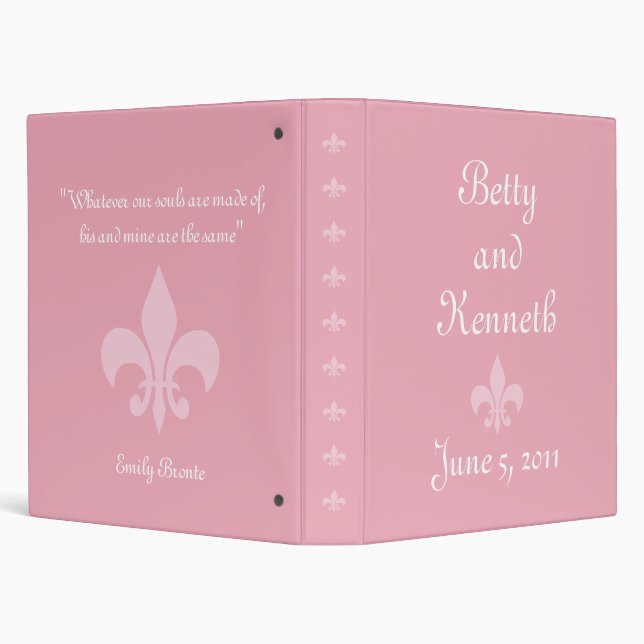 Fleur de Lise Binder in Pretty Pinks (Background)