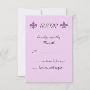 Fleur de Lise RSVP in Lilacs