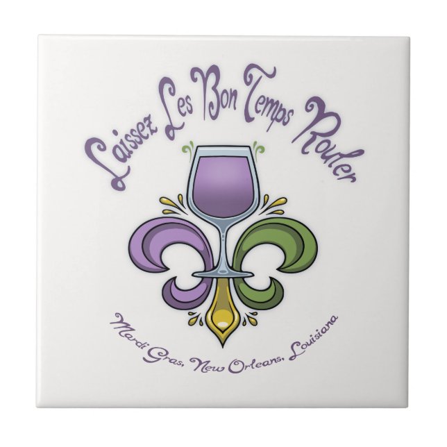 Fleur de Lush Ceramic Tile (Front)