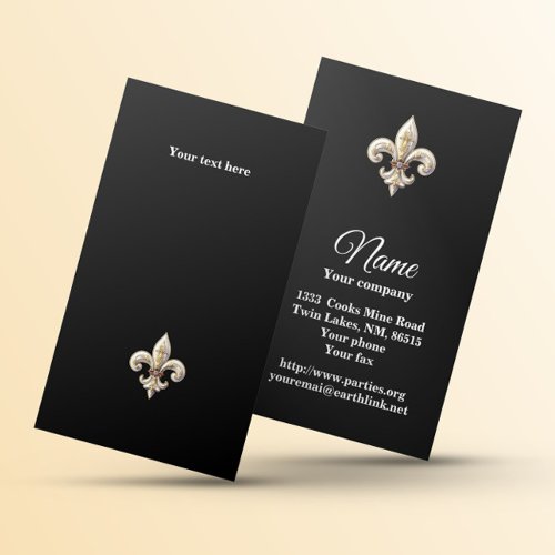 Fleur de Lys 2 Business Card