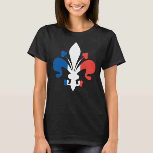 Fleur de Lys Bastille Day French Patriot T_Shirt