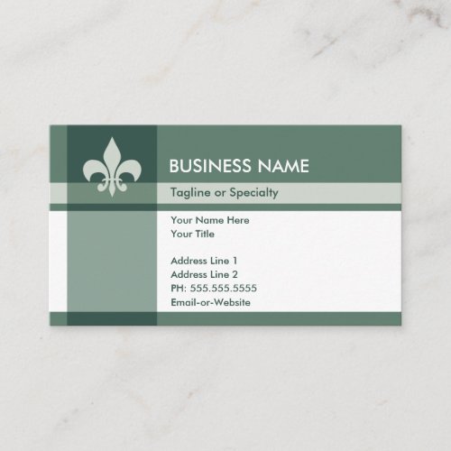 fleur de lys business card templates