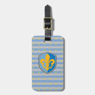 fleur-de-lys luggage tag