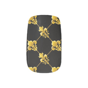 FLEUR DE LYS MINX NAIL ART