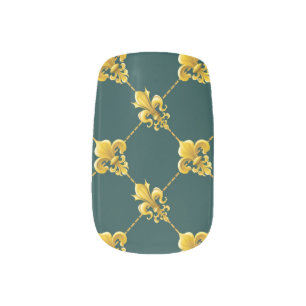 FLEUR DE LYS MINX NAIL ART