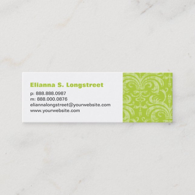 Fleur de Lys Personal Business Card (Front)