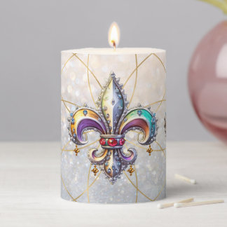Fleur-de-Lys Pillar Candle