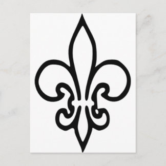 Fleur de lys postcard