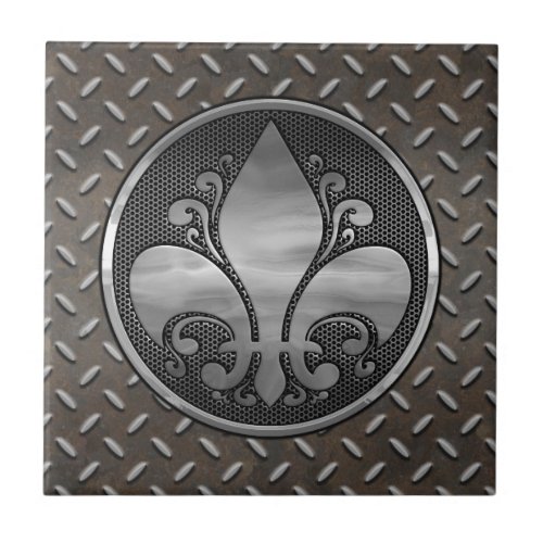 Fleur de Metallic Tile