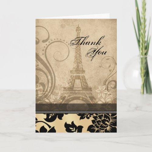 Fleur de Paris Eiffel Tower  Thank You