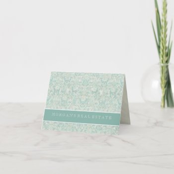 Fleur Di Lys Damask Correspondence Note Cards by EverythingBusiness at Zazzle