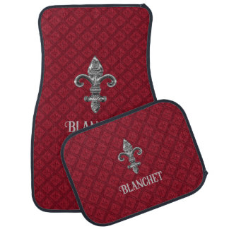Fleur Di Lys Personalized Car Mats