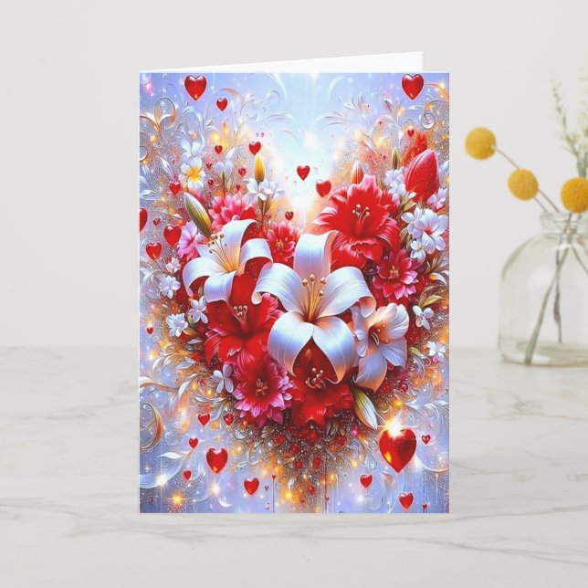 Fleur du Cœur Thank You Card (Front)