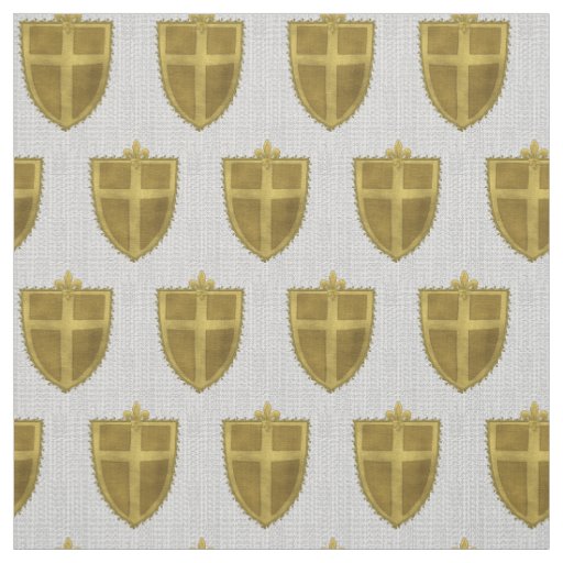 Fleur Family Crest Surname Fabric