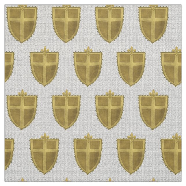 Fleur Family Crest Surname Fabric (Swatch)