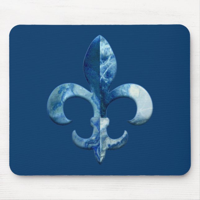 Fleur Faux Stone 5 Mouse Pad (Front)