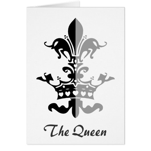 Fleur Heart Crown - Black Cards (Front)