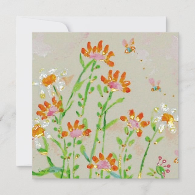 Fleur invitation (Front)