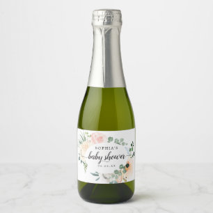 Fleur Jolie Baby Shower Sparkling Wine Labels