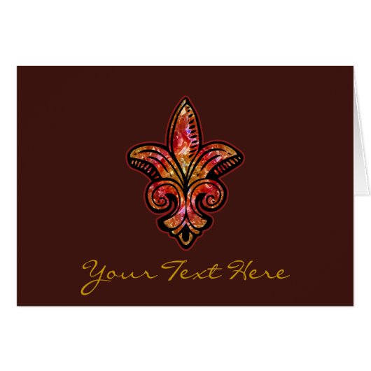 Fleur Medieval - Red Cards (Front Horizontal)
