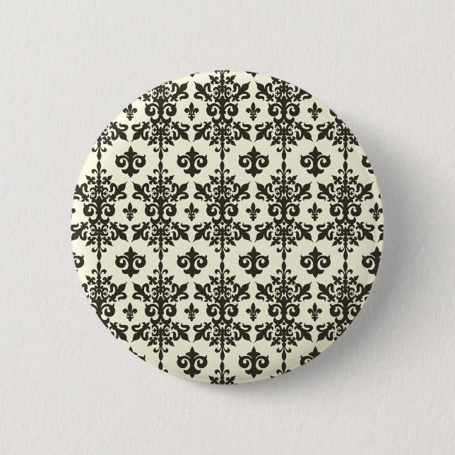 Fleur Pattern Button (Front)