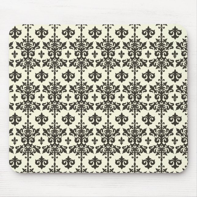 Fleur Pattern Mousepad (Front)