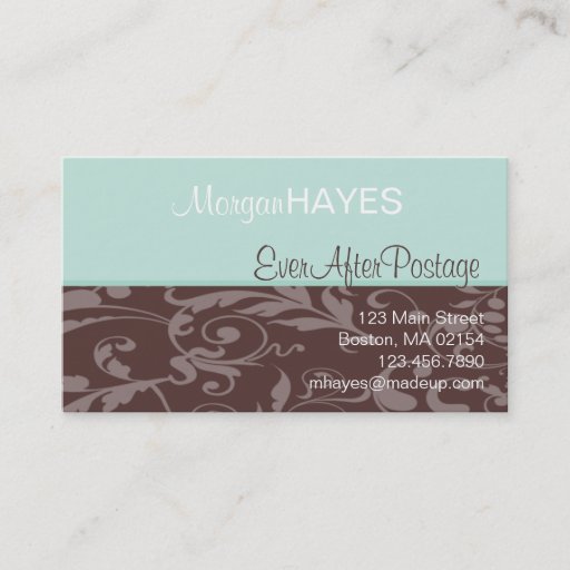 Customizable Fleur Profile Card Business Cards