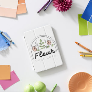 Fleur – Pure Love Floral Logo iPad Mini Cover
