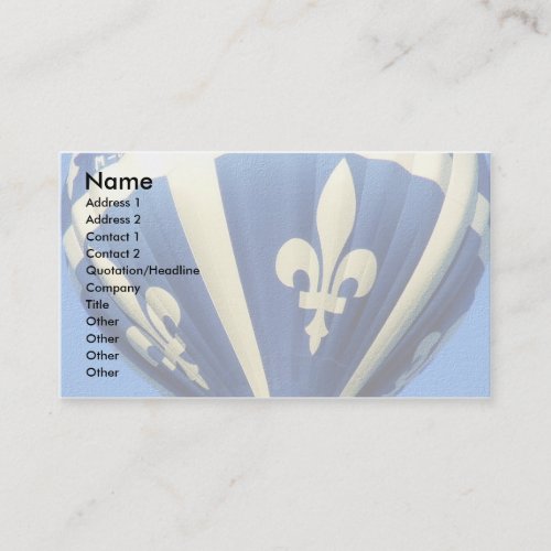 Fleurdelisé template business card