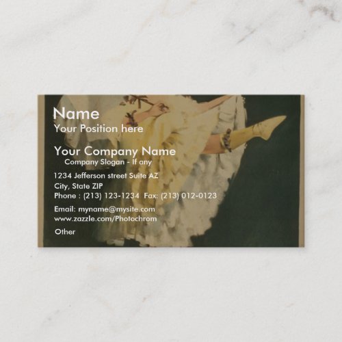 Fleurette, 'Joseph Hart Vaudeville Co.' Retro Thea Business Card Templates