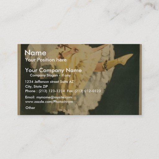 Customizable Fleurette, 'Joseph Hart Vaudeville Co.' Retro Thea Business Card Templates