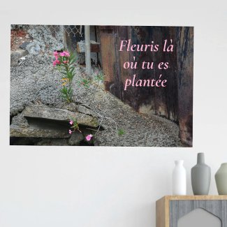 Fleuris là où tu es plantée Pink Floral