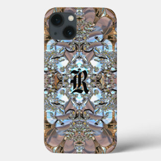 Fleurkin Romance Pretty Monogram iPhone 13 Case